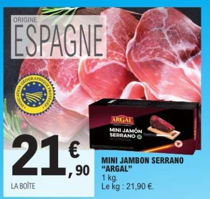 MINI JAMBON SERRANO “ARGAL”