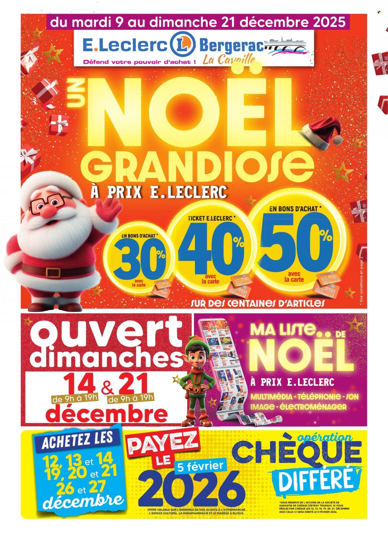 Catalogue E.Leclerc - 09/12/2025 - 21/12/2025. Page 1