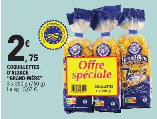 COQUILLETTES D'ALSACE “GRAND-MÈRE”
