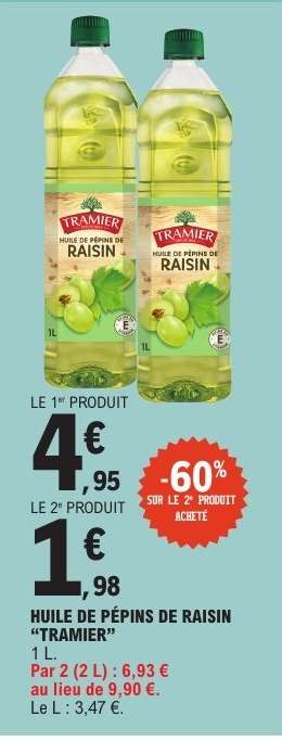 HUILE DE PÉPINS DE RAISIN "TRAMIER"