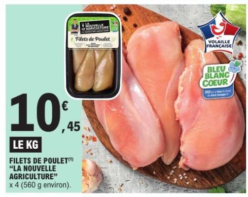 FILETS DE POULET LA NOUVELLE AGRICULTURE