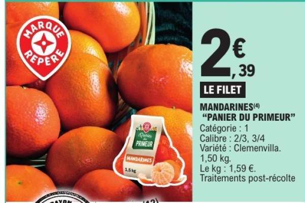 MANDARINES "PANIER DU PRIMEUR"