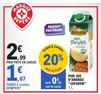 PUR JUS D'ANANAS "JAFADEN"