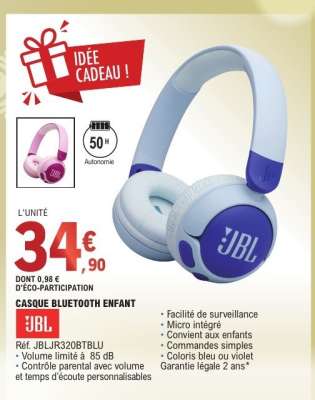 CASQUE BLUETOOTH ENFANT