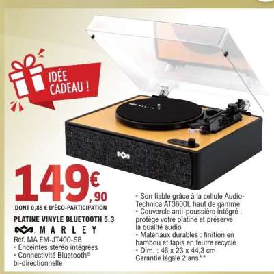 PLATINE VINYLE BLUETOOTH 5.3