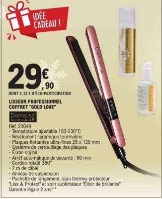 LISSEUR PROFESSIONNEL COFFRET 'GOLD LOVE'