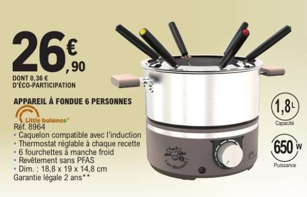 Appareil à fondue 6 personnes
