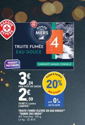 TRUITE FUMÉE EAU DOUCE