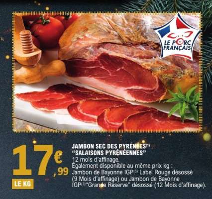Jambon Sec des Pyrénées