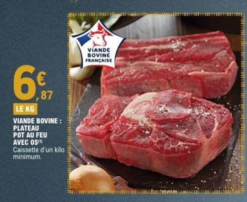 Viande Bovine : Plateau Pot au Feu avec Os