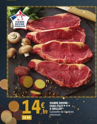 Viande Bovine : Faux-Filet***