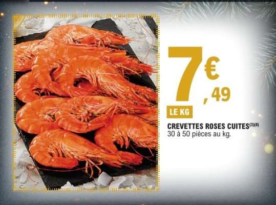 Crevettes Roses Cuites