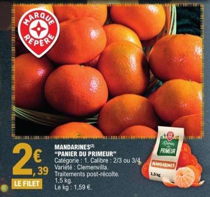 MANDARINES "PANIER DU PRIMEUR"