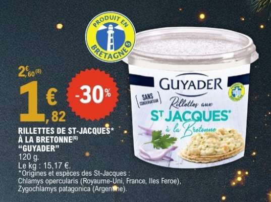 Rillettes de St-Jacques à la Bretonne 'Guyader'