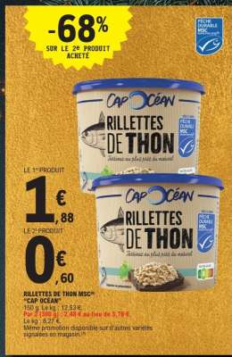 RILLETTES DE THON MSC "CAP OCÉAN"