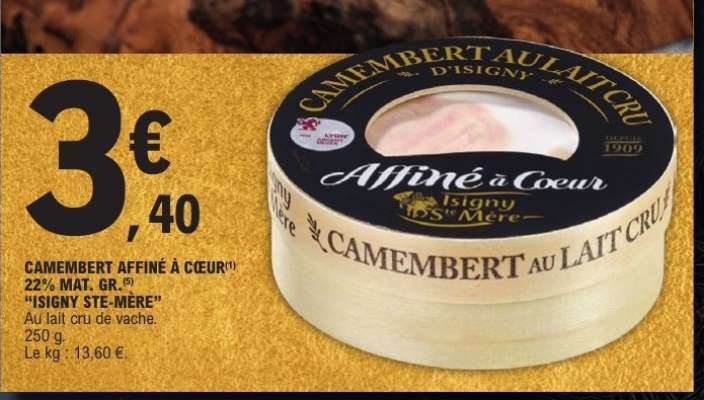CAMEMBERT AFFINÉ À CŒUR