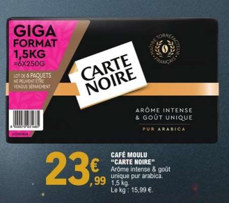 Café Moulu Carte Noire