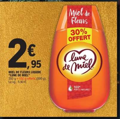 Miel De Fleurs Liquide Lune De Miel