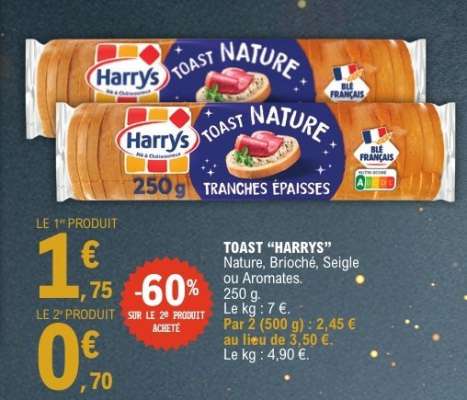 TOAST "HARRYS"