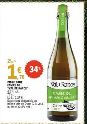 CIDRE BRUT ENVIES DE… “VAL DE RANCE”