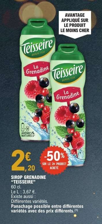 Sirop Grenadine Teisseire
