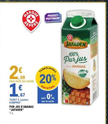 PUR JUS D'ANANAS "JAFADEN"
