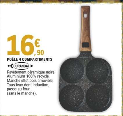 POÊLE 4 COMPARTIMENTS