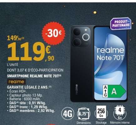 SMARTPHONE REALME NOTE 70T