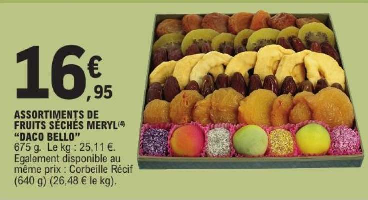 ASSORTIMENTS DE FRUITS SÉCHÉS MERYL