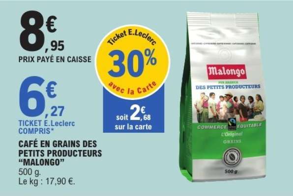 CAFÉ EN GRAINS DES PETITS PRODUCTEURS “MALONGO”