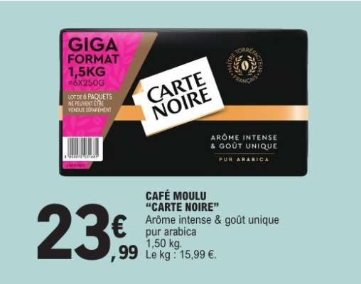 Café Moulu Carte Noire