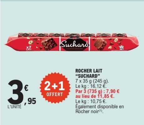 Rocher lait SUCHARD