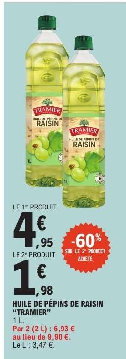 HUILE DE PÉPINS DE RAISIN "TRAMIER"
