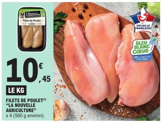 FILETS DE POULET LA NOUVELLE AGRICULTURE