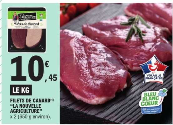 FILETS DE CANARD "LA NOUVELLE AGRICULTURE"