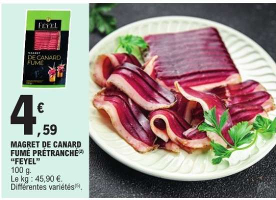 MAGRET DE CANARD FUMÉ PRÉTRANCHÉ "FEYEL"