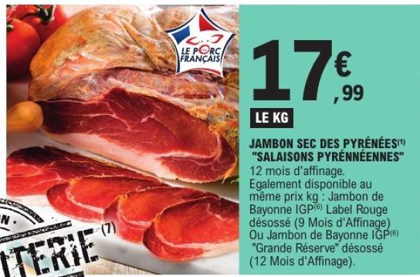 Jambon Sec des Pyrénées