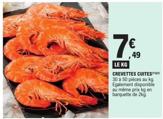CREVETTES CUITES