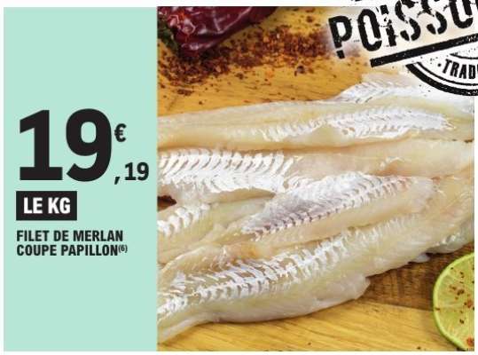 Filet de Merlan Coupe Papillon