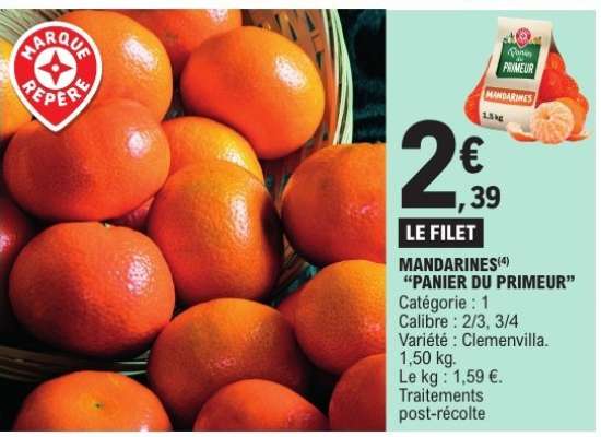 MANDARINES "PANIER DU PRIMEUR"