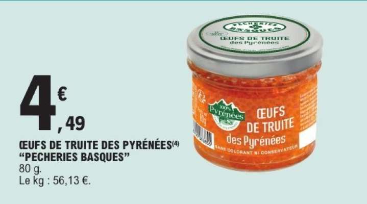 Œufs de Truite des Pyrénées