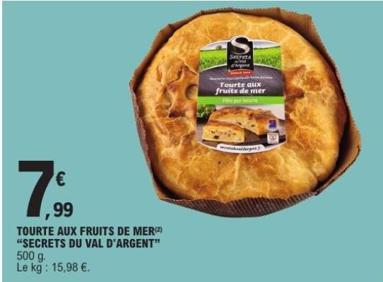 TOURTE AUX FRUITS DE MER