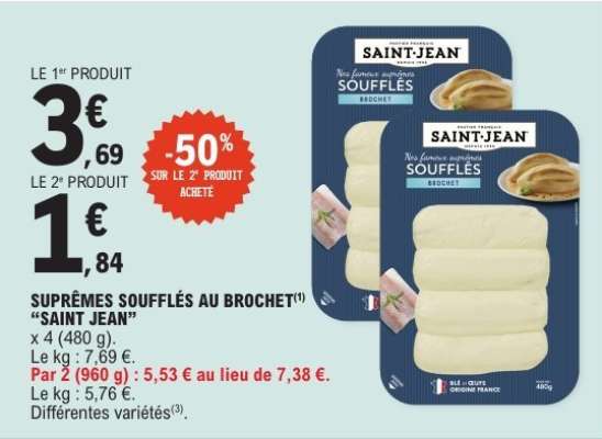 SUPRÊMES SOUFFLÉS AU BROCHET 'SAINT JEAN'