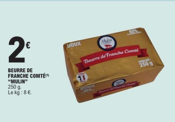 BEURRE DE FRANCHE COMTÉ "MULIN"