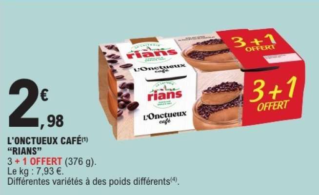 L'ONCTUEUX CAFÉ "RIANS"