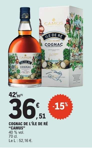 COGNAC DE L'ÎLE DE RÉ “CAMUS”
