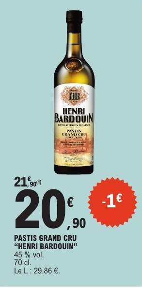 PASTIS GRAND CRU 'HENRI BARDOUIN'
