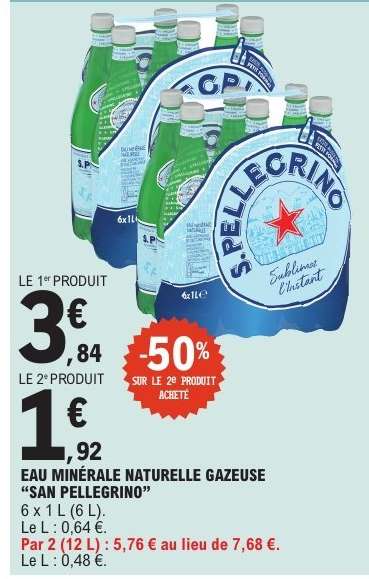 Eau Minérale Naturelle Gazeuse 'San Pellegrino'