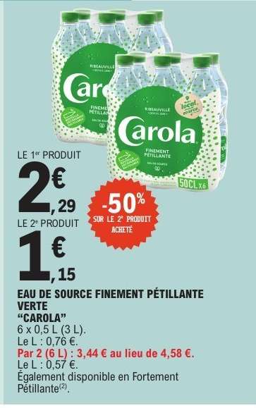 Eau de Source Finement Pétillante Verte "Carola"
