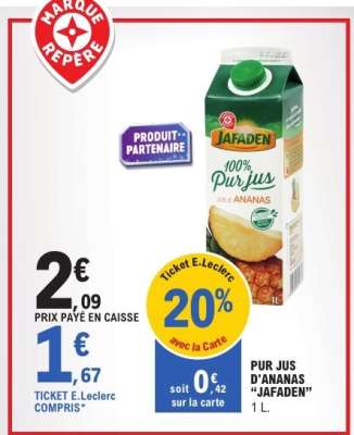 PUR JUS D'ANANAS "JAFADEN"